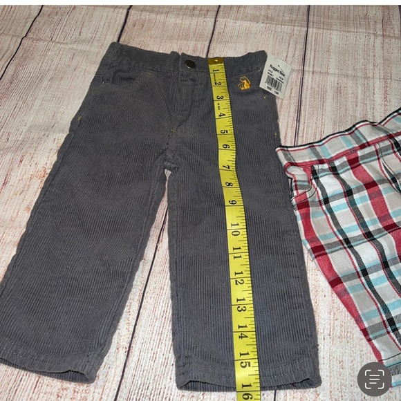 Rugged Bear corduroy pant and plaid short bundle. Size 12M - Picture 5 of 8